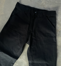 Cargar imagen en el visor de la galería, Pantalón Carpintero Doble Rodilla Negro
