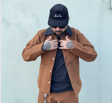 Cargar imagen en el visor de la galería, Camisola Tabaco cuello negro
