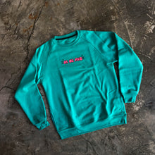 Cargar imagen en el visor de la galería, Crewneck &quot;Bombing&quot; jade
